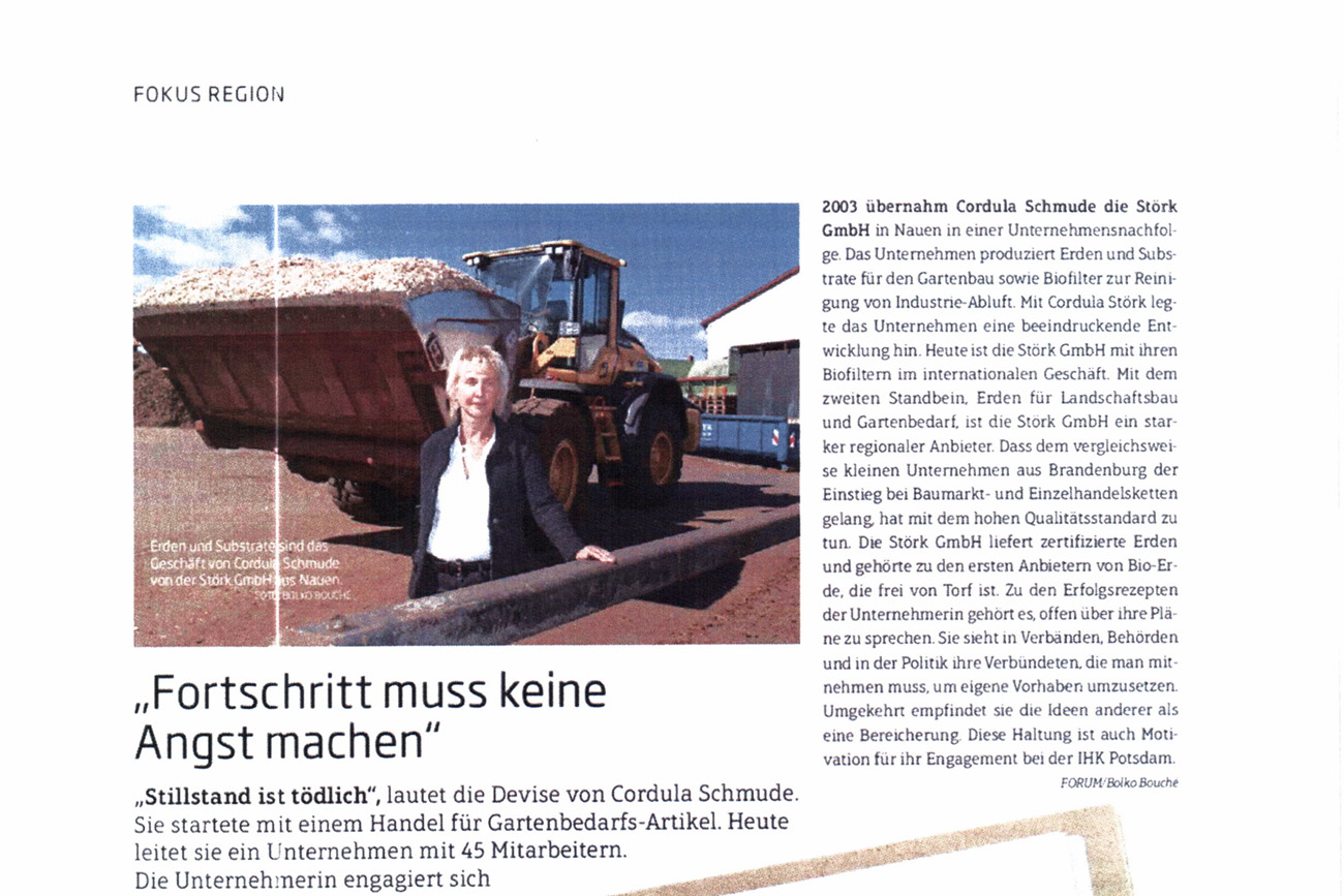 Beitrag im Brandenburger Wirtschaftsmagazin „Forum“